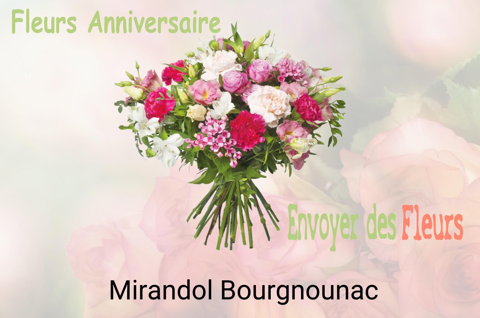 Bouquet de fleurs d’anniversaire livré à Mirandol-Bourgnounac