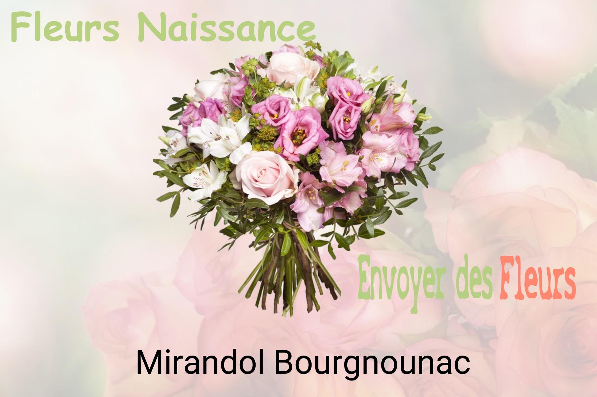 Bouquet de fleurs de naissance livré à Mirandol-Bourgnounac